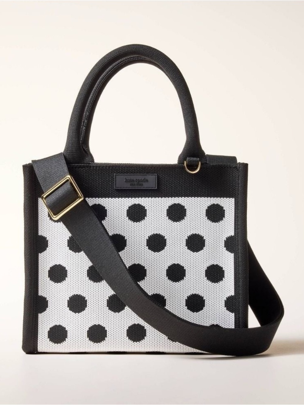 Kate Spade Target Collab Black & White Polka Dot Mini Tote - Picture 10 of 10